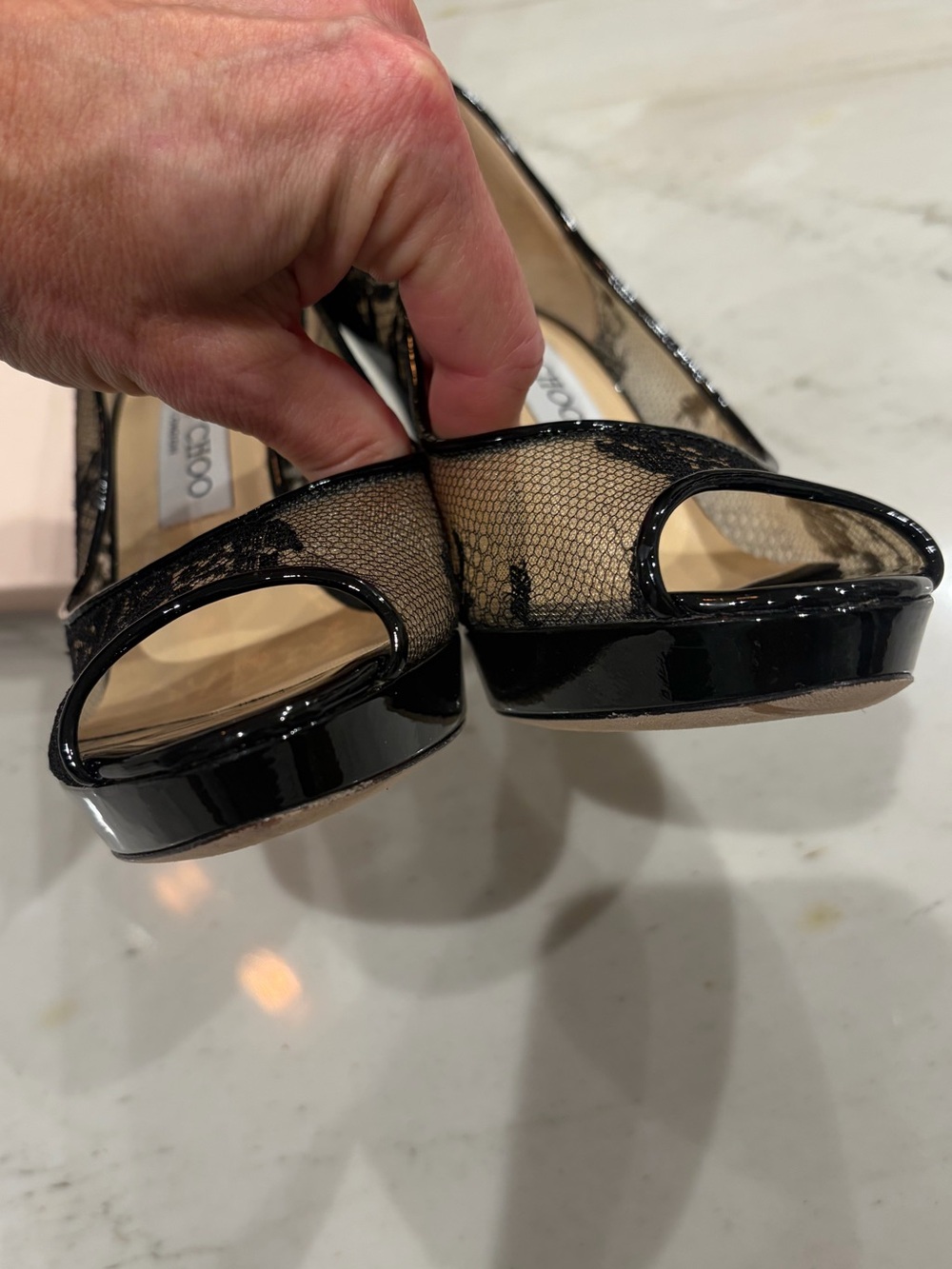 Jimmy Choo lace pumps- 6.5 NEW - Picture 10 of 16